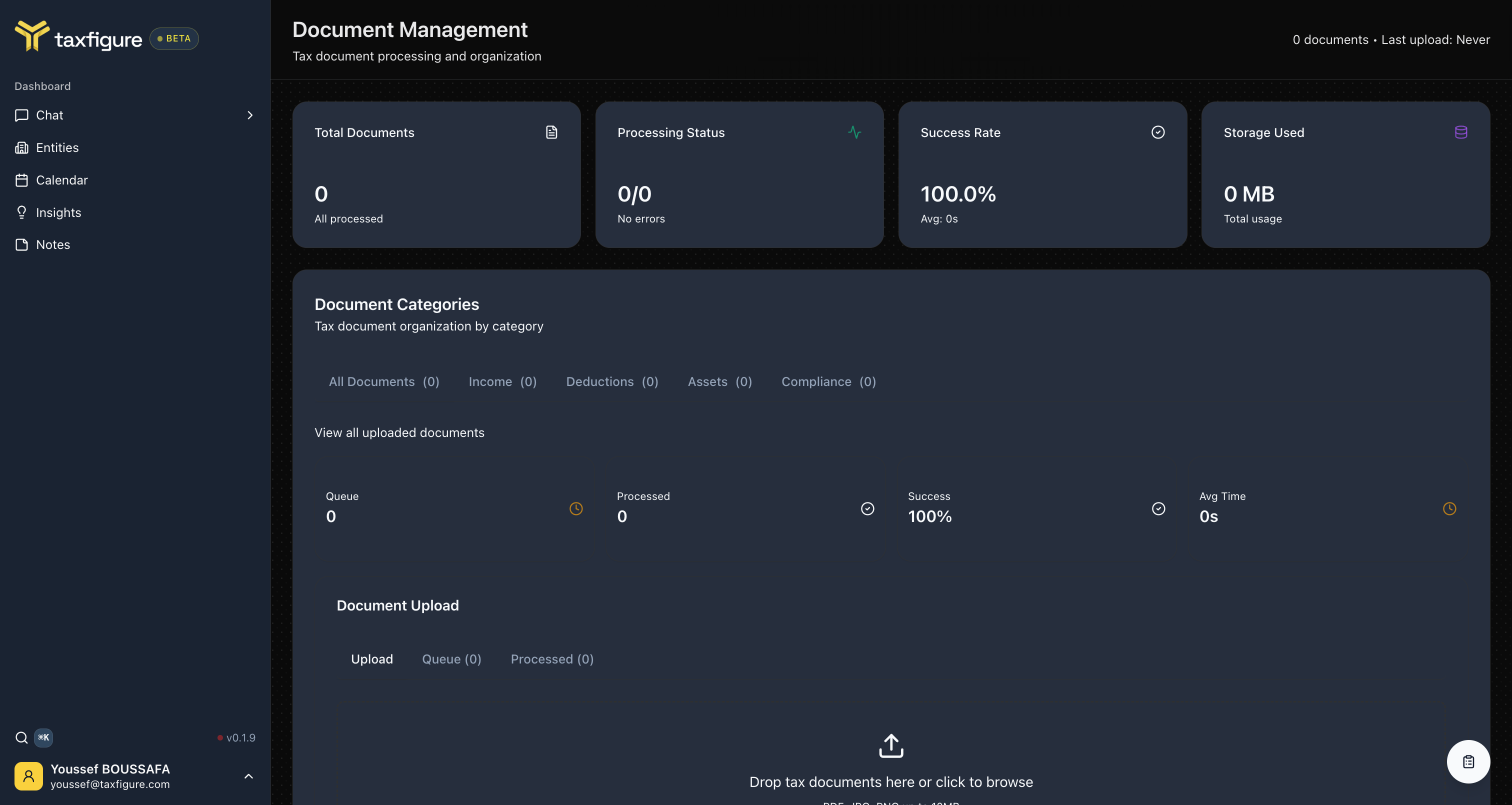 Documents page
